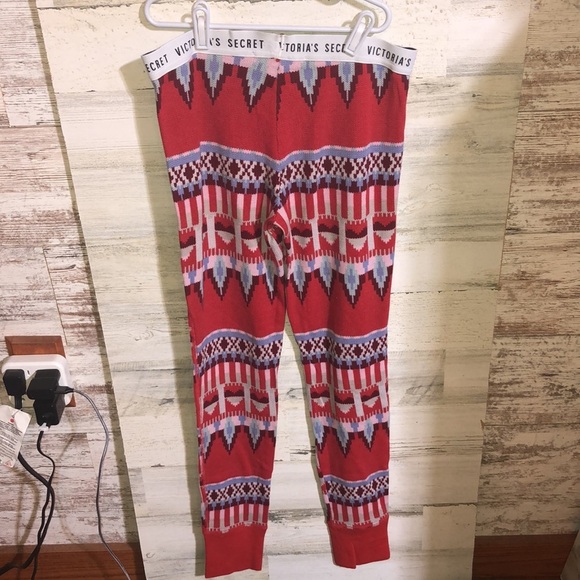 Victoria’s Secret Womens sleep in lounge wear leggings Aztec print size small - Picture 6 of 8